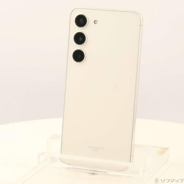SAMSUNG - 【中古】 SCG19 Galaxy S23 クリーム SIMフリー 本体 au スマホ ギャラクシー  【送料無料】 scg19cr7mtm Galaxy SCG19 S23 クリーム SIMフリー au 中古 スマホ 本体 良品