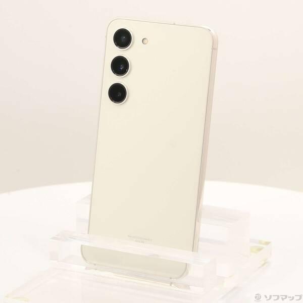 スマートフォン本体 Galaxy - Galaxy s23 au SCG19 256gb cream 中古〕SAMSUNG(サムスン) Galaxy S23 256GB クリーム SCG19 au