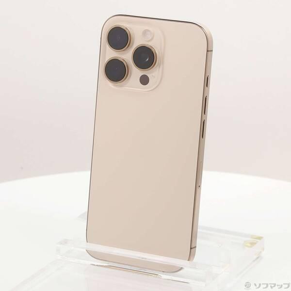 中古〕Apple(アップル) iPhone16 Pro 256GB デザートチタニウム MYN23J