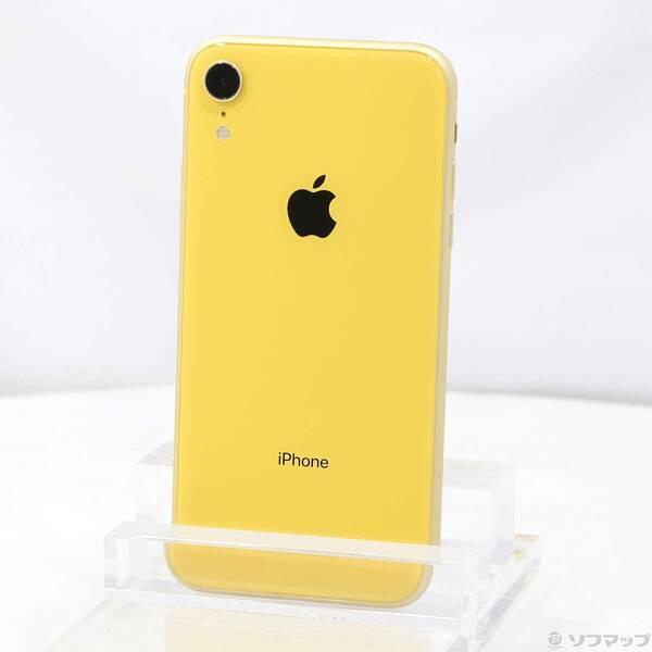 【美品】iPhoneXR 64GB イエロー SiMフリー ムスビー｜○ハピネスネット SIMフリー iPhoneXR 64GB イエロー