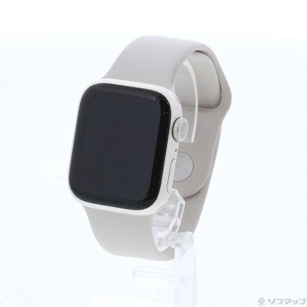 ま*ら様 新品未使用　AppleWatch 8 41mm スターライト　GPS 中古〕Apple(アップル) Apple Watch Series 8 GPS 41mm スターライト