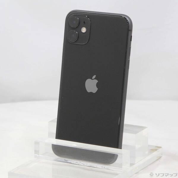 【中古品】iPhone11 64GB ブラック 中古〕Apple(アップル) iPhone11 64GB ブラック MWLT2J／A SIMフリー