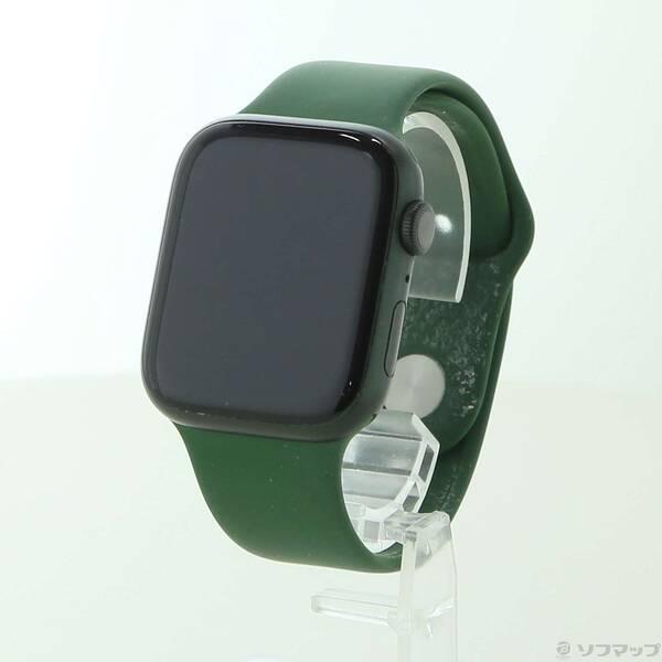 Apple Watch 7 GPS 45mm グリーン バンド14本ケース3個 Apple Watch Series 7 (GPS) 45mm Aluminum Case with Clover Sport