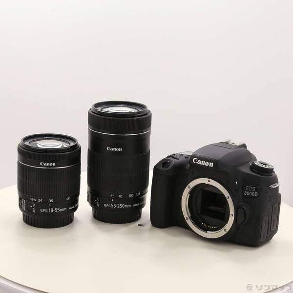 中古〕Canon(キヤノン) EOS 8000D ダブルズームキット (2420万画素