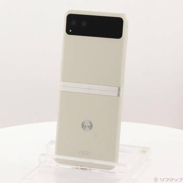 【新品未開封】motorola razr 40 (クリーム/256GB) 中古〕Motorola(モトローラ) motorola razr 40 256GB バニラクリーム