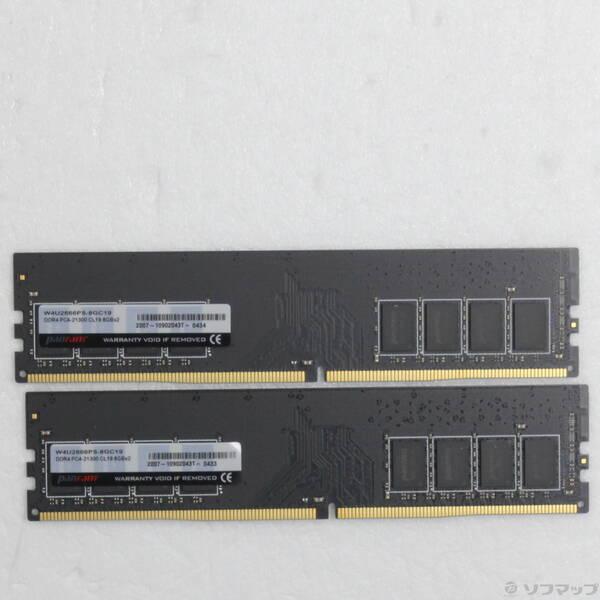 〔中古〕288P PC4-21300 DDR4-2666 16GB 8GB×2枚組〔262-ud〕