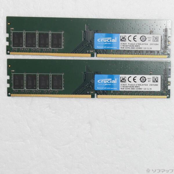 〔中古〕288P PC4-21300 DDR4-2666 16GB 8GB×2枚組〔262-ud〕