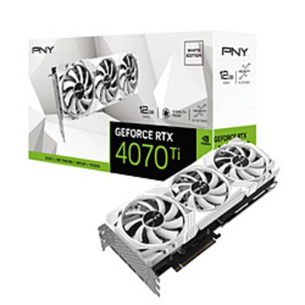 中古〕PNY GeForce RTX 4070 Ti 12GB VERTO LED 3FAN White Edition 