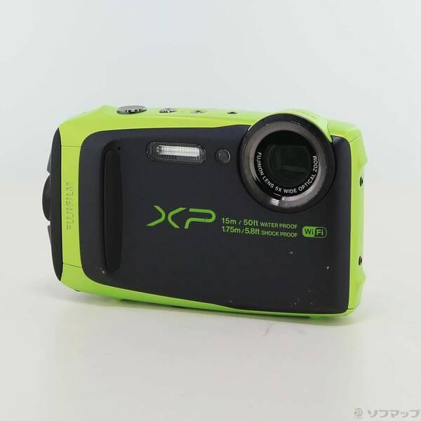 〔中古〕富士フイルム(FUJIFILM) FinePix XP90 LM (1640画素／5倍／防水／ライム／SDXC)〔196-ud〕