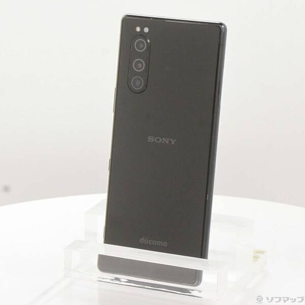 〔中古〕SONY(ソニー) Xperia 5 64GB ブラック SO-01M docomoロック解除SIMフリー〔198-ud〕