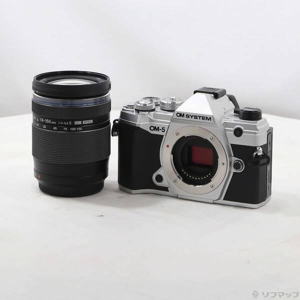 中古〕OM SYSTEM OM-5 14-150mm II レンズキット シルバー〔349-ud 
