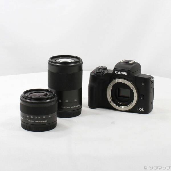 中古〕Canon(キヤノン) EOS Kiss M ダブルズームキット ブラック〔305