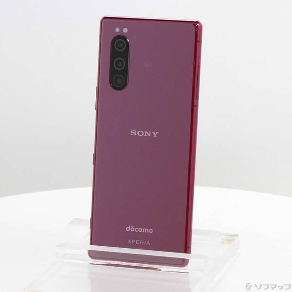 ソニー Xperia 5 SO-01M 64G docomo SIMロック解除済 中古〕SONY(ソニー) Xperia 5 64GB レッド SO-01M docomoロック解除SIM