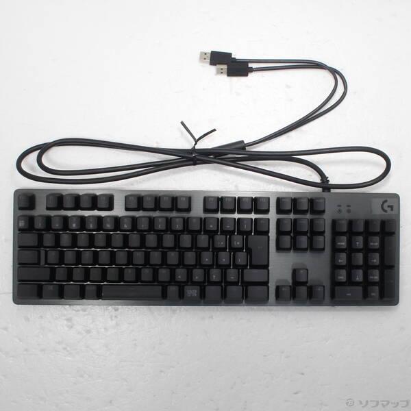 〔中古〕logicool(ロジクール) G521 Carbon RGBメカニカルゲーミングキーボード リニア 赤軸〔377-ud〕