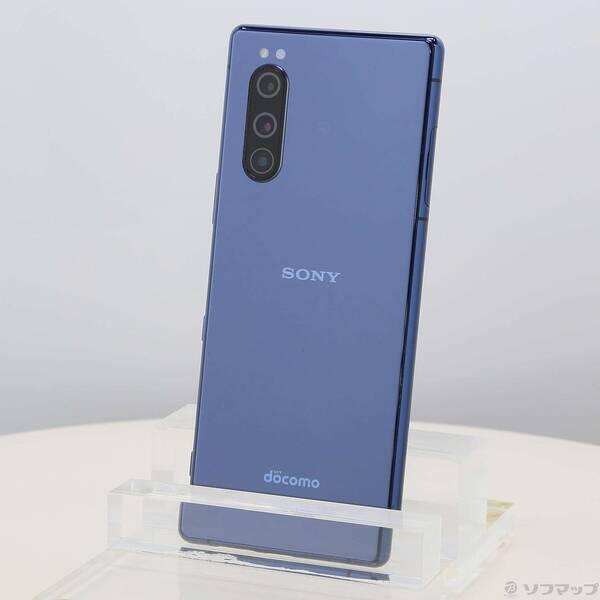 〔中古〕SONY(ソニー) Xperia 5 64GB ブルー SO-01M docomoロック解除SIMフリー〔349-ud〕