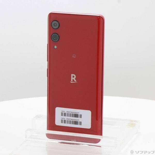 〔中古〕楽天モバイル Rakuten Hand 5G 128GB クリムゾンレッド P780 楽天 SIMフリー〔352-ud〕