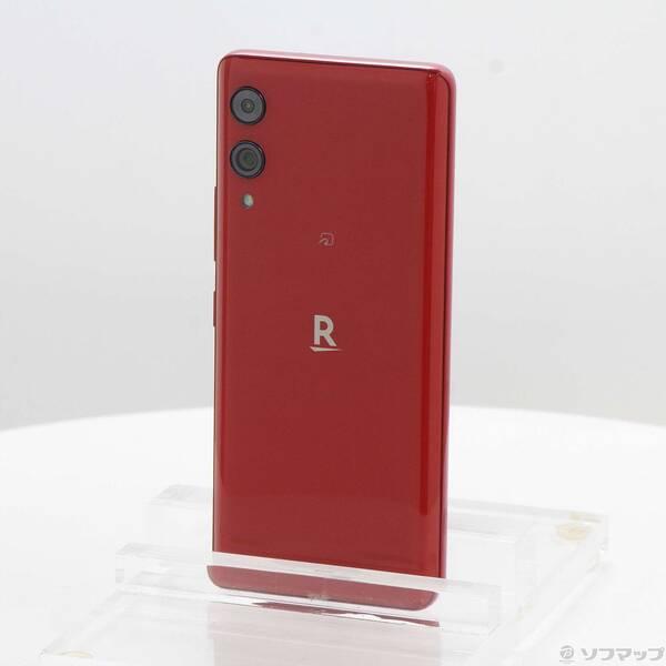 〔中古〕楽天 Rakuten Hand 5G 128GB クリムゾンレッド P780 楽天 SIMフリー〔196-ud〕