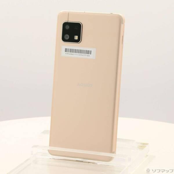 〔中古〕SHARP(シャープ) AQUOS sense4 basic 64GB ライトカッパー A003SH Y!mobile〔258-ud〕