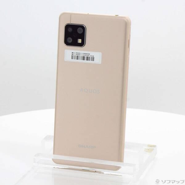 〔中古〕SHARP(シャープ) AQUOS sense5G 64GB ライトカッパー SH-M17 楽天 SIMフリー〔276-ud〕