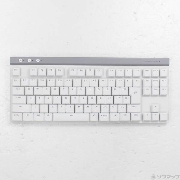 〔中古〕logicool(ロジクール) G515 LIGTHSPEED TKL ホワイト G515-WL-TCWH 茶軸〔377-ud〕