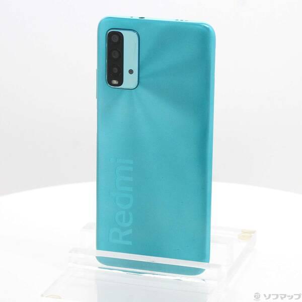 〔中古〕XIAOMI Redmi 9T 64GB オーシャングリーン M2010J19SR SIMフリー〔352-ud〕