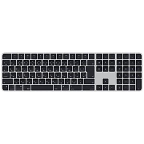 〔中古〕Apple(アップル) Appleシリコン搭載Macモデル用Touch ID搭載 Magic Keyboard テンキー付き 日本語JIS ブラックキー MMMR3J／A〔258-ud〕