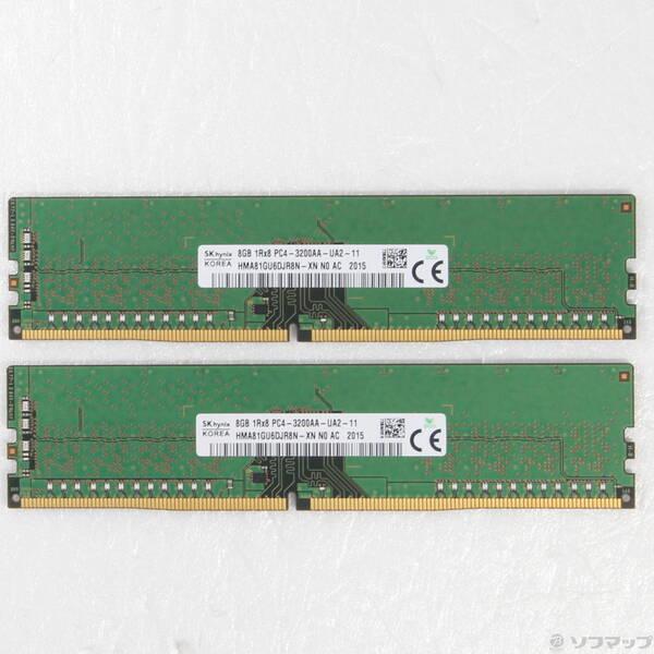 〔中古〕288P PC4-32000 DDR4-4000 16GB 8GB×2枚組〔262-ud〕