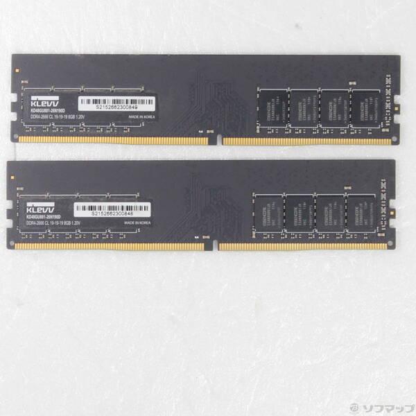 〔中古〕288P PC4-21300 DDR4-2666 16GB 8GB×2枚組〔262-ud〕