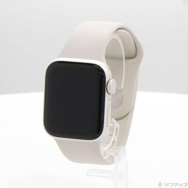 〔中古〕Apple(アップル) Apple Watch SE 第2世代 GPS 40mm スターライトアルミニウムケース スターライトスポーツバンド〔348-ud〕
