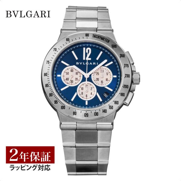 ディアゴノ ブルガリ BVLGARI メンズ 時計 Diagono 自動巻 ブルー