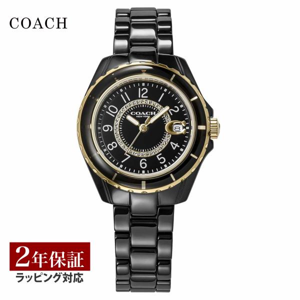 COACH コーチ レディース 時計 PRESTON クォーツ ブラック COACH コーチ レディース 時計 PRESTON クォーツ ブラック
