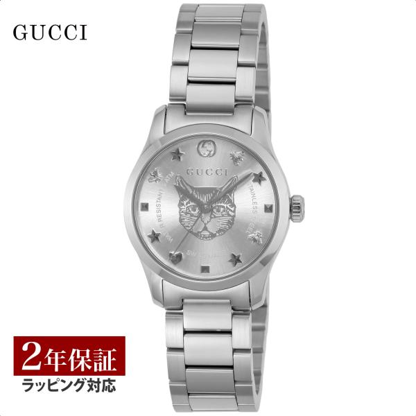 GUCCI グッチ G-TIMELESS クォーツ レディース シルバー
