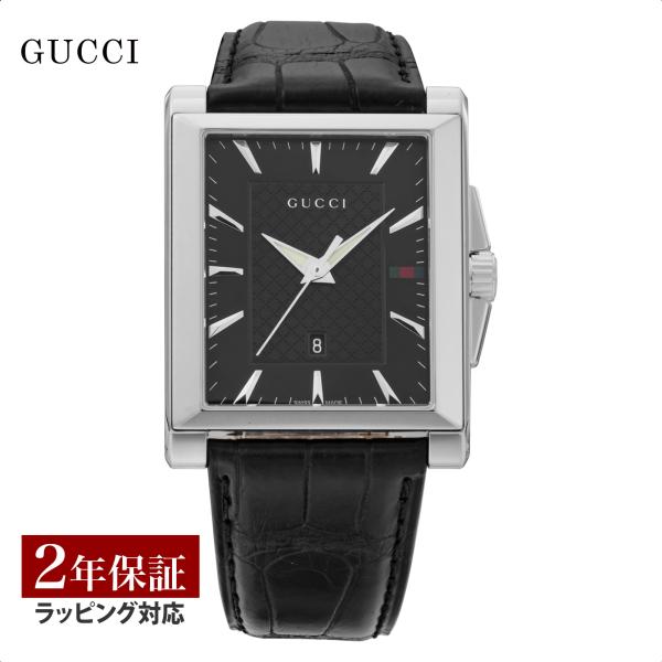 GUCCI（グッチ） メンズ 時計 レクタングル クォーツ ブラック