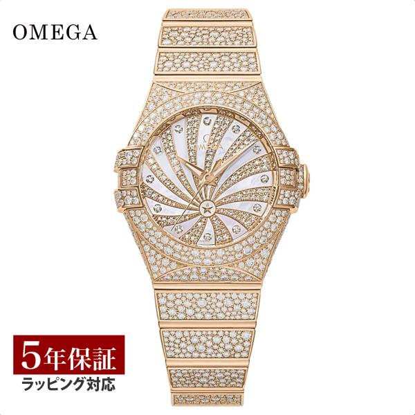 【当店限定】 オメガ OMEGA レディース 時計 コンステレーション 自動巻 ホワイトパール 123.55.31.20.55.006 爆買
