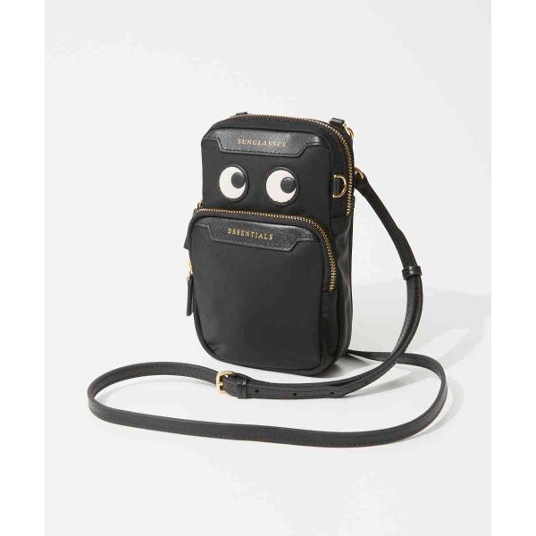 ANYA HINDMARCH 未使用 黒とグレーのストライプバッグストラップ ANYA HINDMARCH 未使用 黒とグレーのストライプバッグストラップ