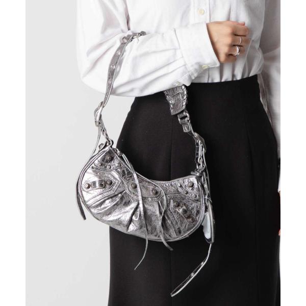 BALENCIAGA バレンシアガ LE CAGOLE XS SHOULDER BAG METALLIC