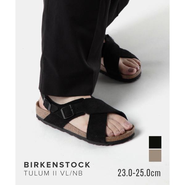 BIRKENSTOCK ビルケンシュトック Tulum II VL/NB（トゥルム）スエードレザー ブラック 1029779（ナローフィット 幅狭 ソフトフットベッド）レディースサンダル 「靴」 BIRKENSTOCK（ビルケンシュトック） BIRKENSTOCK Tulum II VL/NB