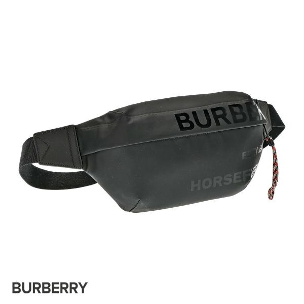 BURBERRY ブラックボディバッグ BURBERRY バーバリー ボディバッグ ウエストバッグ ナイロン