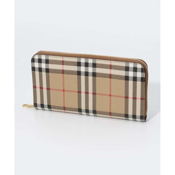 BURBERRY バーバリー エルモア ヴィンテージチェック ラウンドジップ