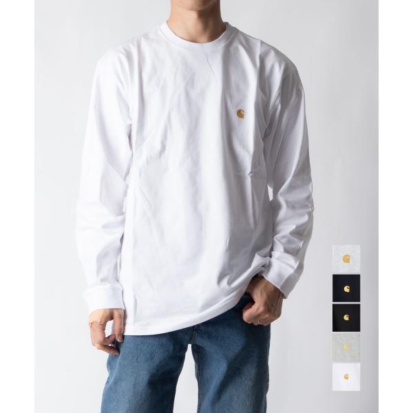 カーハート Carhartt I026392 Tシャツ メンズ トップス 長袖 ロングスリーブ チェイス WIP L/S CHASE T-SHIRT シンプル ロンT  XS S M L XL XXL 爆買