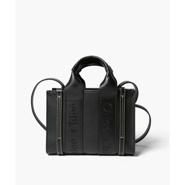 Chloe♡黒レザーバッグ ショルダー付 チェーン付きソフトレザー製Chloé Iconsミニショルダーバッグ 黒 - Chloé