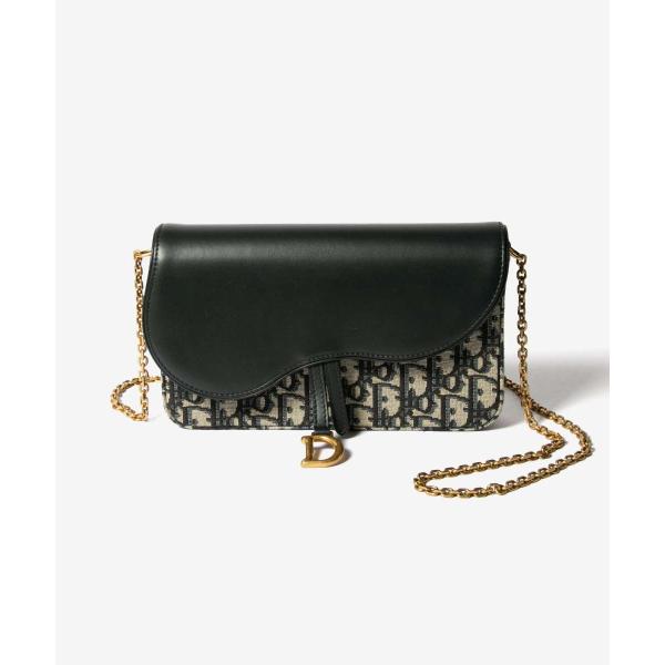 Christian Dior　ディオール チェーンショルダー　エナメル クリスチャンディオールマクロカナージュ CARO チェーンショルダー 黒