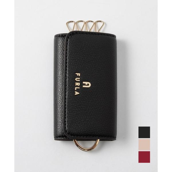 【新品 未使用】FURLA CAMELIA 4連キーケース ライトグレー Amazon | [フルラ] キーケース カメリア グレー レディース