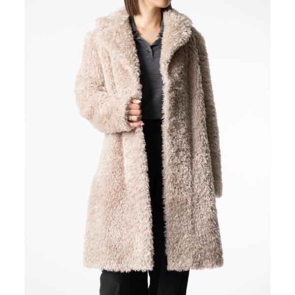 HERNO（ヘルノ） HERNO CURLY ALTERNATIVE FUR COAT カーリー