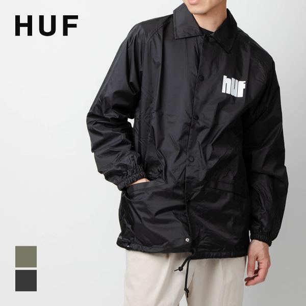 HUF ジャケット 黒 HUF（ハフ） HUF JK00328 ジャケット メンズ アウター コーチ