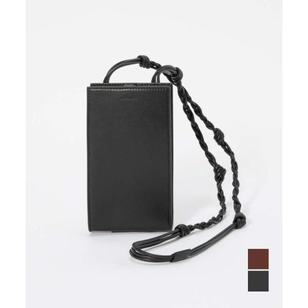 JIL SANDER ジルサンダー　ブラック スマホショルダーバッグ JIL SANDER ジルサンダー フォンケース スマホショルダー