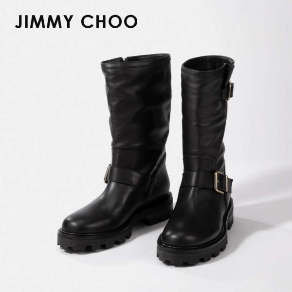 JIMMY CHOO（ジミーチュウ） JIMMY CHOO BIKER II SQM ブーツ