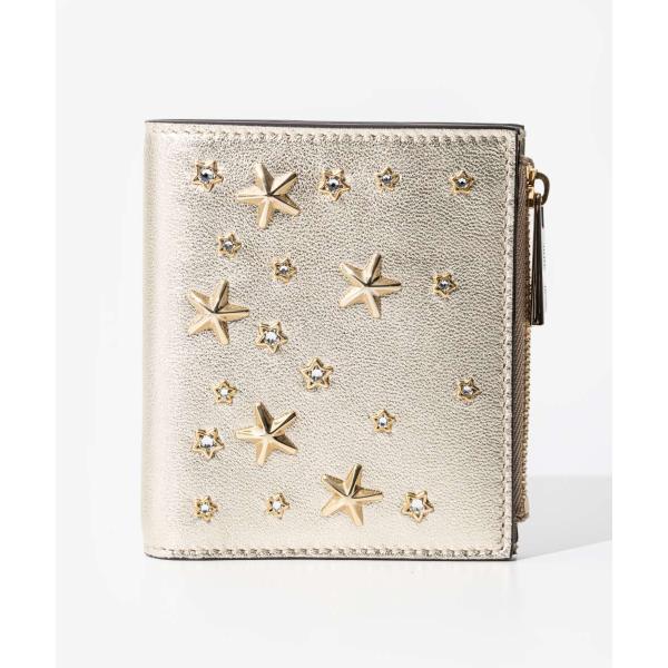 JIMMY CHOO ジミーチュウ HANNI AUR 二つ折り財布 ハンニ