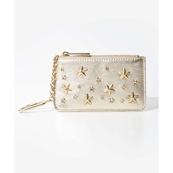 ◇ジミーチュウ◇スター スタッズ / ピンク / レザー / コインケース JIMMY CHOO ジミーチュウ スタースタッズ ナンシー キー＆コイン
