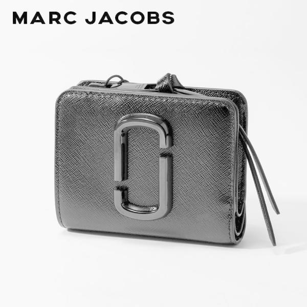 MARC JACOBS シルバー クロコダイル型押し 二つ折り財布 MARC JACOBS シルバー クロコダイル型押し 二つ折り財布 MARC JACOBS